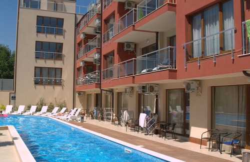 Sozopol Apartamento | Apartamento de 1 habitación con vistas al mar y a la piscina cerca de la playa en el aparthotel "Onegin