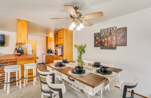 Burney Casa | 11 Mi to Burney Falls: Charming Home w/ Fireplace