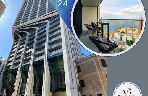 Paceville Apartamento | 24th Floor Sea View Apart-Hotel in Mercury Tower St Julians