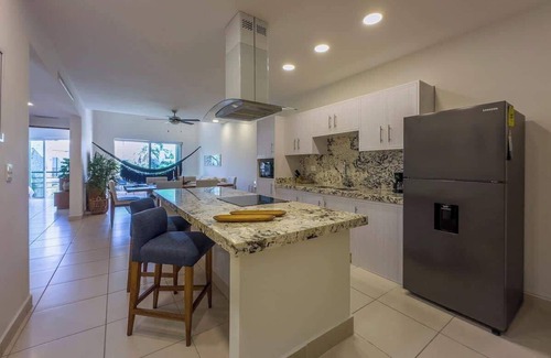 Puerto Aventuras Apartamento | Depto 2 recs con Vista a la laguna en Puerto Aventuras