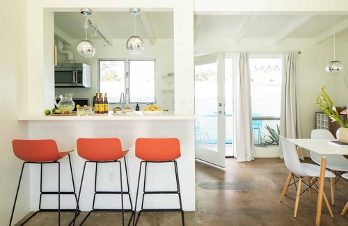 Tahquitz River Estates Cabaña | 3 Private 1 Bedroom Units at The Wesley! Sleeps 12!