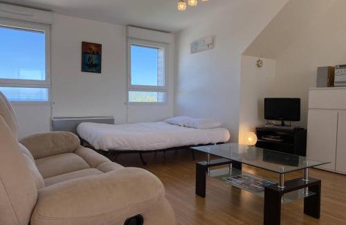 Pleherel-Plage-Vieux-Bourg Apartamento | 353 - T2 lumineux avec vue imprenable sur le Cap Fréhel et l'Anse du Croc.