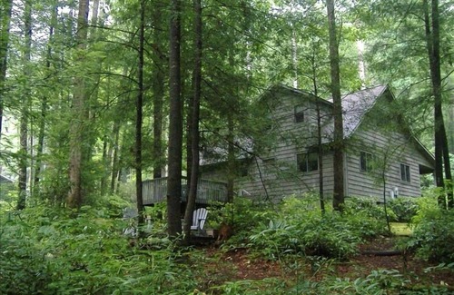 Cashiers Cabina | 3BR / 2BA. MTN cabina- fresca, Rocky Mtn. Corriente. Semana de otoño Prime disponibles