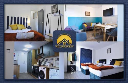 Kettering Casa | 4 berooms 7 beds house in Kettering 2 showers Garden Fast Wi-Fi