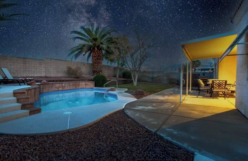 North Las Vegas Casa | 4BR Pool, Spa & Retro Arcade Polished Vegas Stay