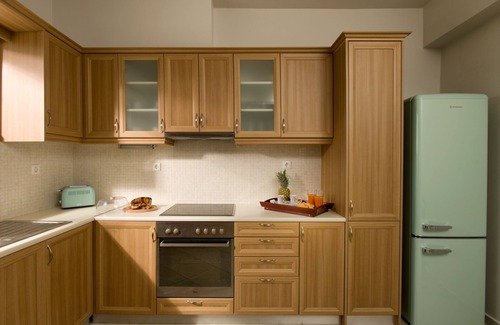 Darmarochori Villa | Propiedad de 5 bd, cómoda, vista increíble, piscina