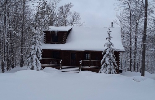 Cheboygan Casa | Cabaña / cabaña de lujo frente al lago, valor excepcional con playa aislada, ¡GRANDES vistas!