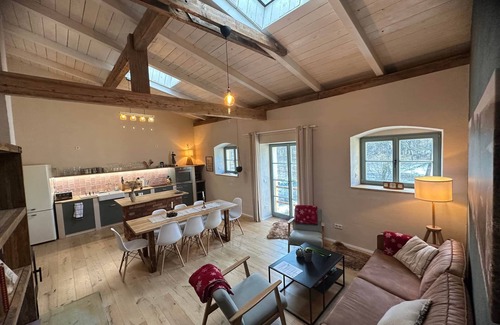 Pirna Apartamento | Akelei apartment with sauna, mini pool and garden, Akelei apartment on the upper floor