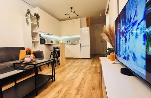 Bielsko-Biala Apartamento | Apartament Słoneczny 22 (VAT Invoice) with garage with terrace