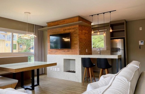 Gramado City Centre Apartamento | Apartamentos Residencial Villa Rossa by Achei Gramado