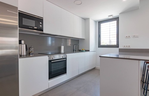 Torre del Mar Apartamento | Apartamento 'Beachfront 034' con vistas al mar, Wi-Fi y aire acondicionado