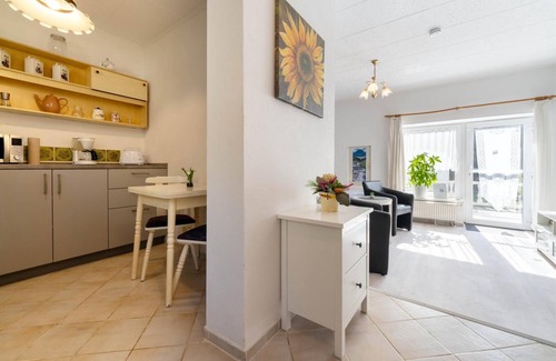 Liepe Apartamento | Apartamento 'Behling 1 con terraza' con terraza compartida, jardín comunitario y Wi-Fi