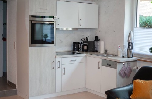 Kappel Apartamento | Apartamento 'Ferienwohnung Christel' con terraza privada, jardín privado y Wi-Fi