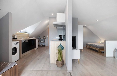 Ostenfeld Apartamento | Apartamento 'Ferienwohnung Huus 39' con jardín compartido, balcón y Wi-Fi