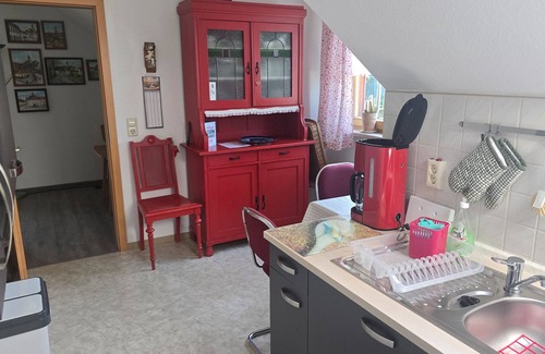 Oederan Apartamento | Apartamento 'Haus Im Grünen' con jardín privado, balcón y Wi-Fi