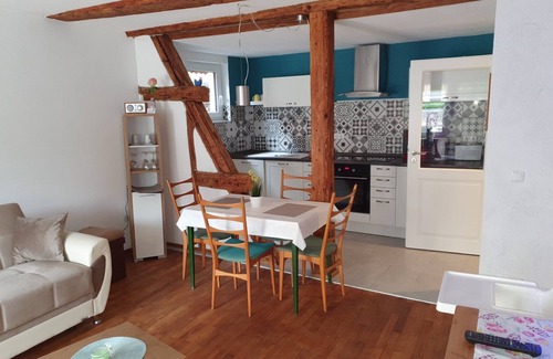 Ochsenfurt Apartamento | Apartamento 'Kellerei5 Wohnung 2' con terraza privada y Wi-Fi