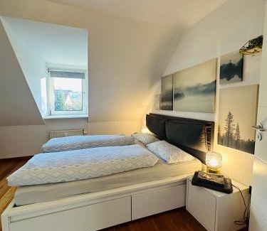 Western Ring Area Apartamento | Apartments Braunschweig - Charlys Home - Küche - Fachwerk - Familie