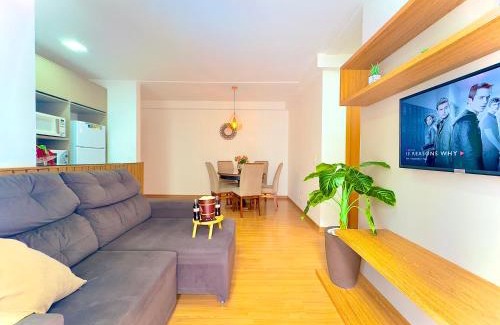 Barra Velha Apartamento | Apto completo com VISTA MAR em CONDOMINIO RESORT FRENTE MAR em Barra Velha 2 quartos AR CONDICIONADO CHURRASQUEIRA privativa Cozinha Completa PISCINA vaga de Garagem - VIL3