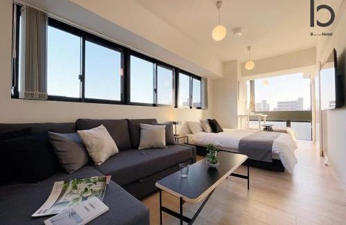 Hiroshima City Centre Apartamento | b hotel Nekoyard - Convenient Studio, Walk to Peace Park & Shops