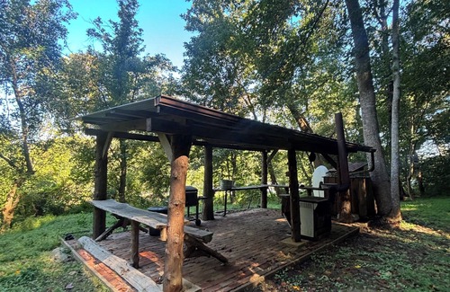 Piney Mountain Cabina | Back in Time! River Log Cabin-Off Grid