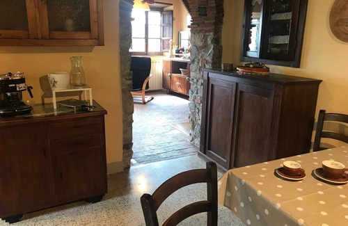 Bagni di Lucca Casa | Lucca - Toscana - c17th encantadora casa toscana con vistas a la montaña - WIFI - piscina