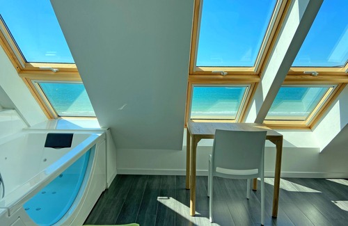 Plouescat Casa | Casa de vacaciones en Plouescat, vista al mar, jacuzzi, directamente en la playa