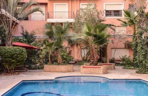 Semlalia Apartamento | Beautiful, great equipped 122 m holiday apartment near Majorelle Garden and Gueliz with pool views and a large balcony and terrace