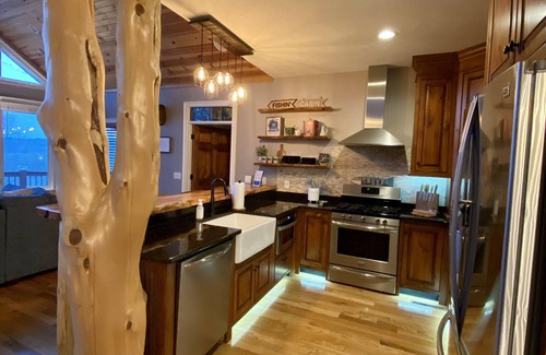 Norfork Casa | Beautiful home overlooking the river. Rivers, lake, hiking, off-roading nearby.