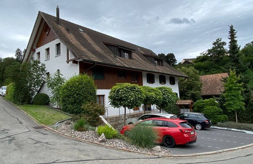 Siglistorf Apartamento | Beautiful penthouse duplex apartment with balcony surrounded by greenery