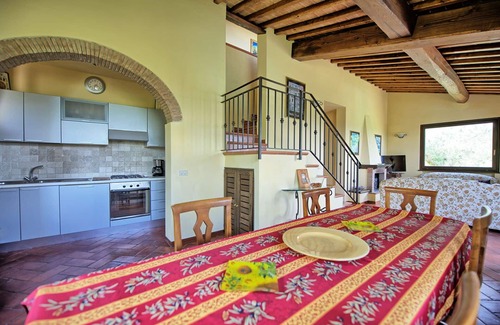 Lucignano Villa | Maravillosa casa de vacaciones privada con WIFI, A/C, piscina privada, TV, patio y vista panorámica