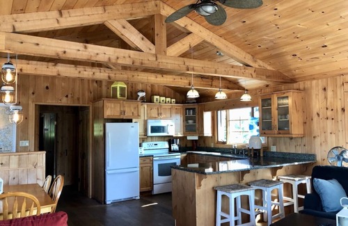 Kenora Cabaña | Big Blue barco - Private Island-Kenora, lago de los bosques