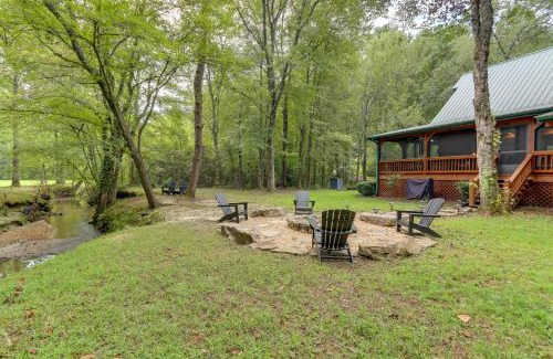 Blue Ridge Casa | Blue Ridge Cabin Rental with Hot Tub and Creek Access!