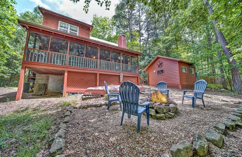 Blairsville Cabina | Reserve ahora para las semanas de verano de 7 días ... 8 millas a Lake Nottley Pontoon Opciones de alquiler