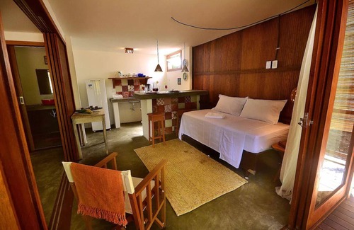 Barra Grande Casa | Bungalow Vermelho Solteiro-praia de Algodões