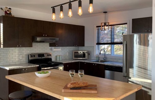 Petite-Riviere-Saint-Francois Chalet De Esquí | Hôtel à la maison - L'Éveil du fleuve, spa et ski