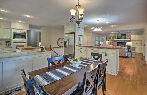 Hot Springs Village Casa | 'Casa Azul' on Cortez Golf Course: Decks & Views!