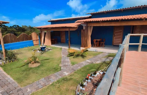 Corumbau Casa | Casas Araras de Corumbau-piscina 5 Min da Praia