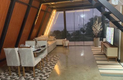 Caieiras Chalet De Esquí | Chale cabana 2 linda vista na serra da Cantareira