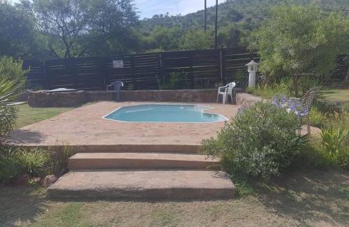 Broederstroom Chalet De Esquí | Chalet 1 Camping Style at Cynthias Country Farmstay Outside bathroom