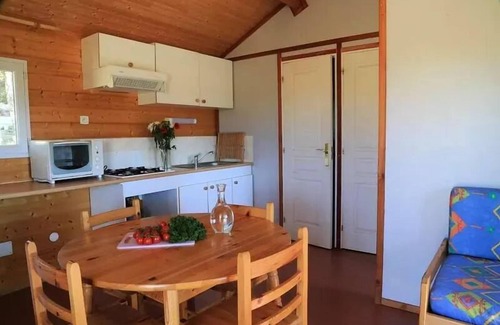 Chastanier Chalet De Esquí | Camping Les sous bois du Lac *** - Chalet de madera premium de 3 habitaciones para 5 personas