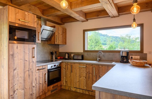 Cornimont Chalet De Esquí | Chalet 'Du Piedmont' con vistas a la montaña, terraza privada y Wi-Fi