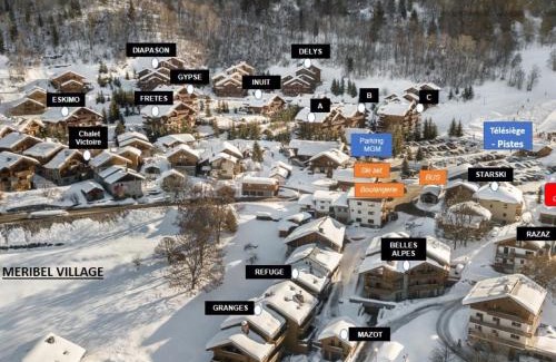 Meribel Village Chalet De Esquí | Chalet moderne avec parking et wifi, à proximité des pistes et commerces - FR-1-566-20