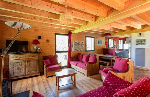 Les Sagnieres Chalet De Esquí | Casa de montaña (madera / piedra) - CROTS