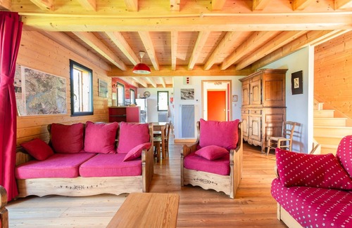 Les Sagnieres Chalet De Esquí | Casa de montaña (madera / piedra) - CROTS