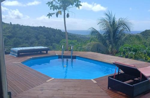 Riviere-Salee Cama Y Desayuno | Chambre chez l'habitant avec piscine privative et vue panoramique sur la mer des caraïbes