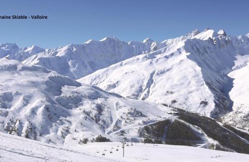 Valloire Apartamento | Charmant Studio Cabine 3 Pers. - Sud, Centre Valloire, Balcon, Parking et Proche Télécabine - FR-1-263-8