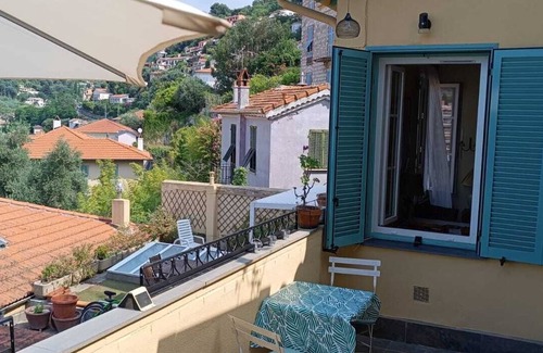 Sainte-Agnes Apartamento | Charming apartment with unobstructed view