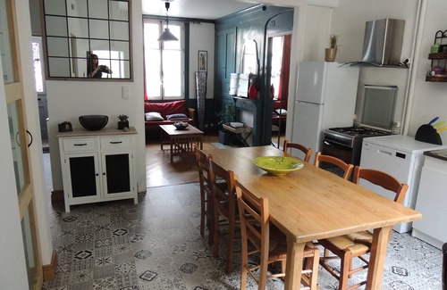 Fecamp Cabaña | encantadora casa en Fécamp a 300 m de la playa y 5 bicicletas wifi puerto de internet