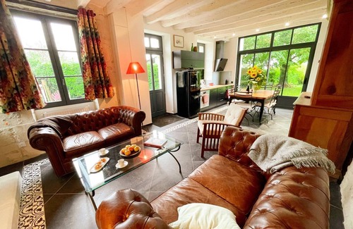 Avon-les-Roches Cabaña | Casa rural con encanto en Touraine con jardín, cerca de castillos del Loira