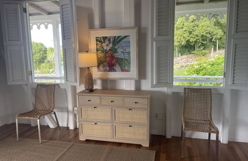 Pond Hill Cabaña | Charming Nevis Cottage with pool and ocean view on grounds of Hermitage Inn